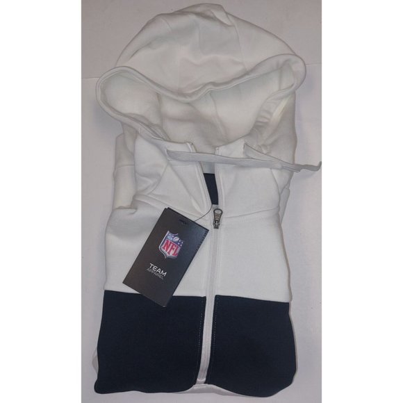 Nike Womens Size Small New Orleans Saints Historic Half Zip Hoodie Cream Black - Picture 8 of 8